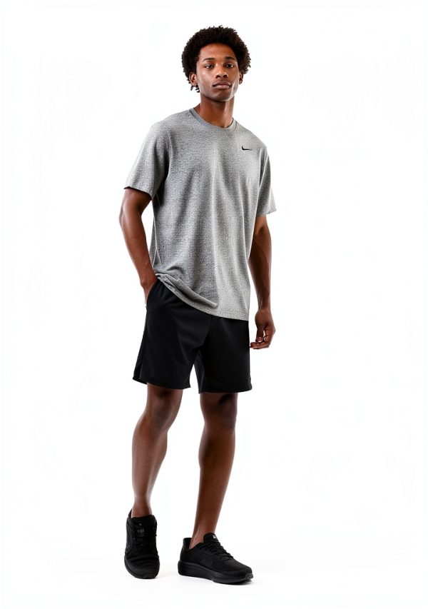 UrbanFit Large Unisex Hoodie Black Iron Grey White Soft Cotton Blend-2